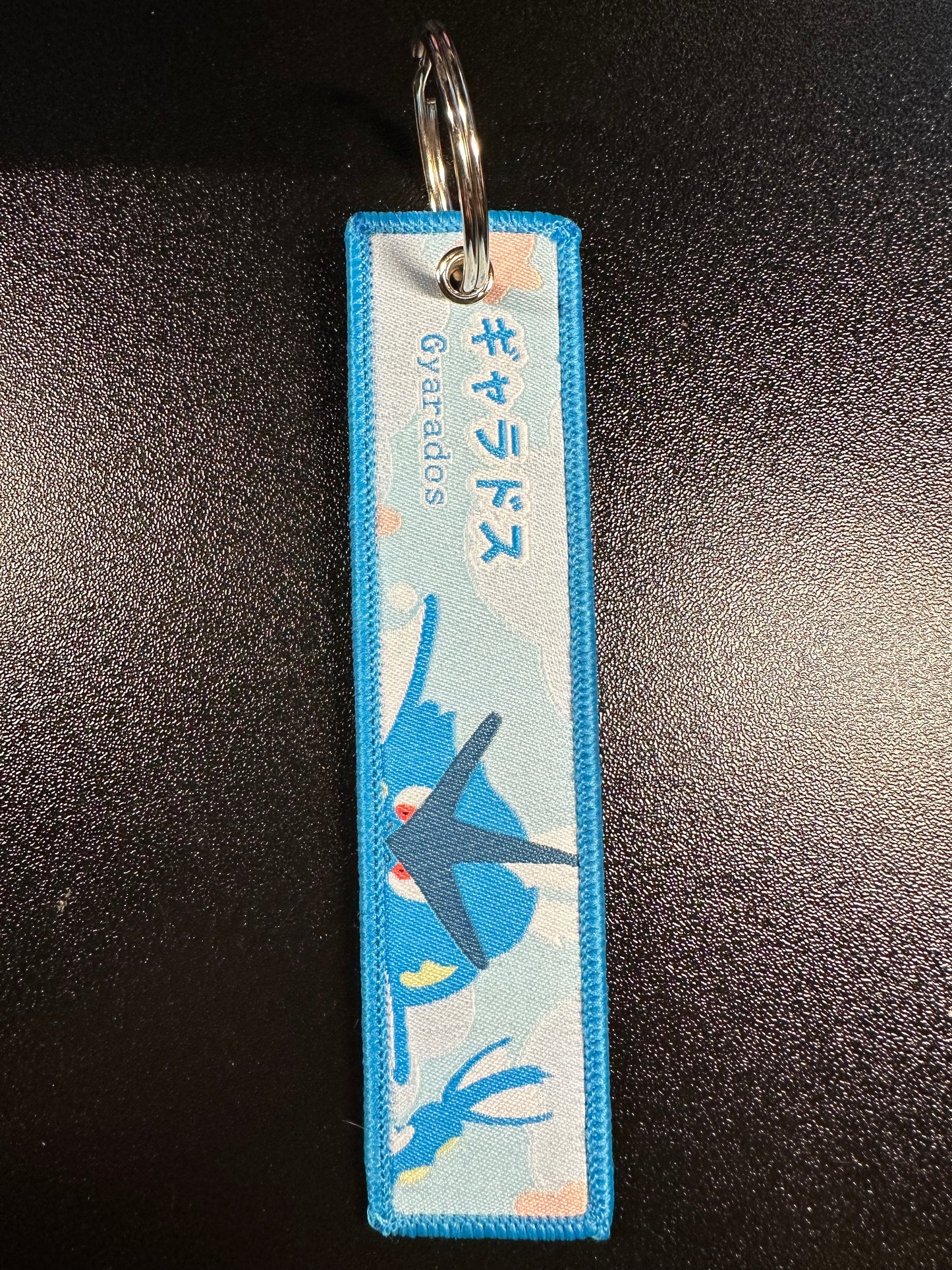 Gyarados Embroidered Keychain