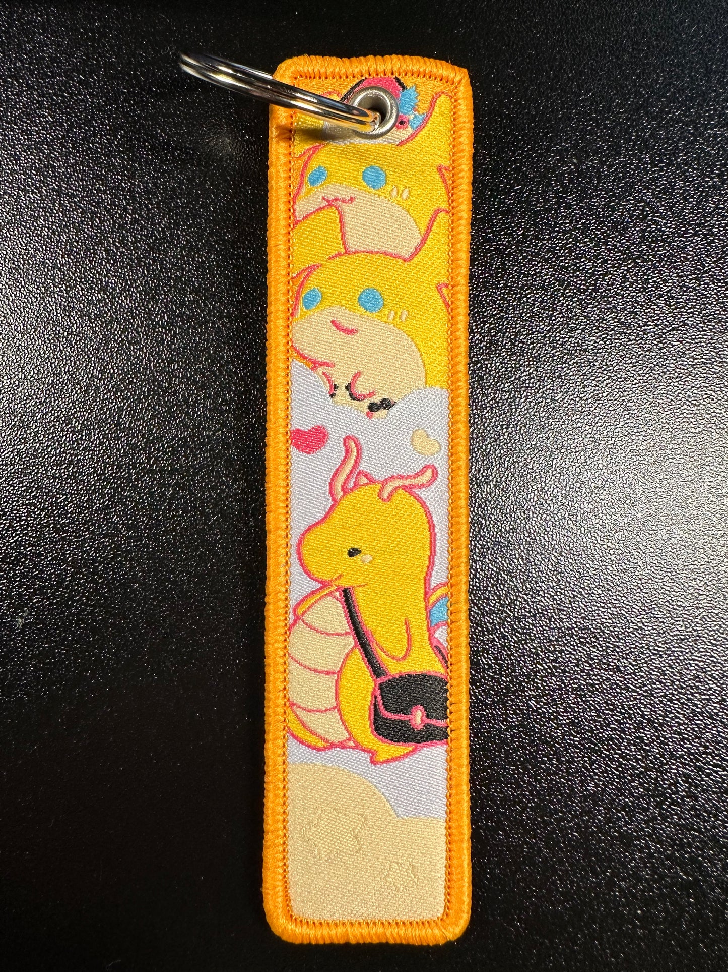 Dragonite Embroidered Keychain