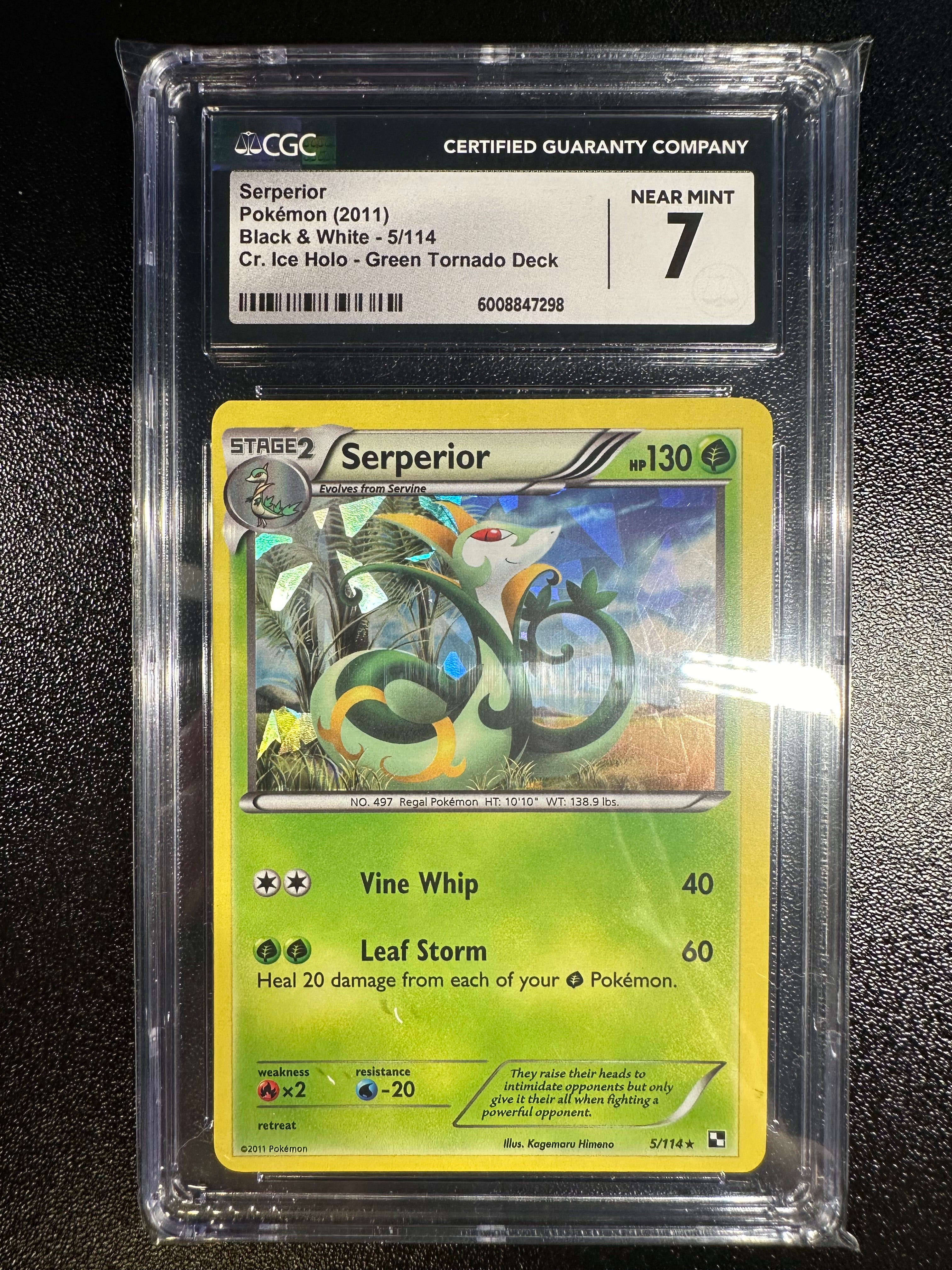 superior pokemon card Serperior (Mythical Island #6/86, 3-Diamonds)