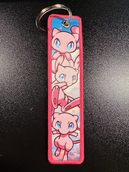Mew Embroidered Keychain