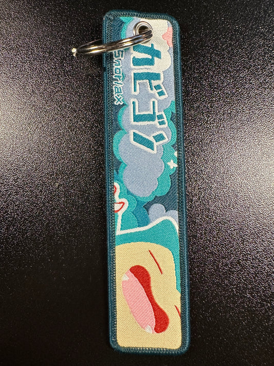 Snorlax Embroidered Keychain